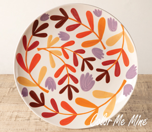 Tustin Fall Floral Charger
