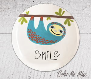 Tustin Sloth Smile Plate