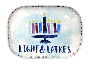 Tustin Hanukkah Light & Latkes Platter