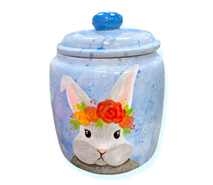 Tustin Watercolor Bunny Jar