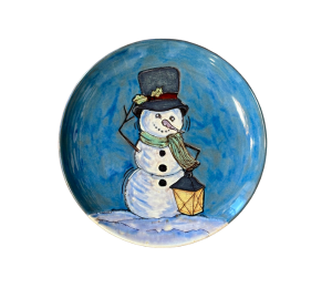 Tustin Rustic Glazed Snowman