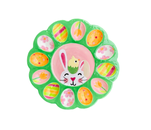 Tustin Easter Sherbet Egg Plate