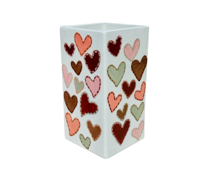 Tustin Quilted Heart Vase